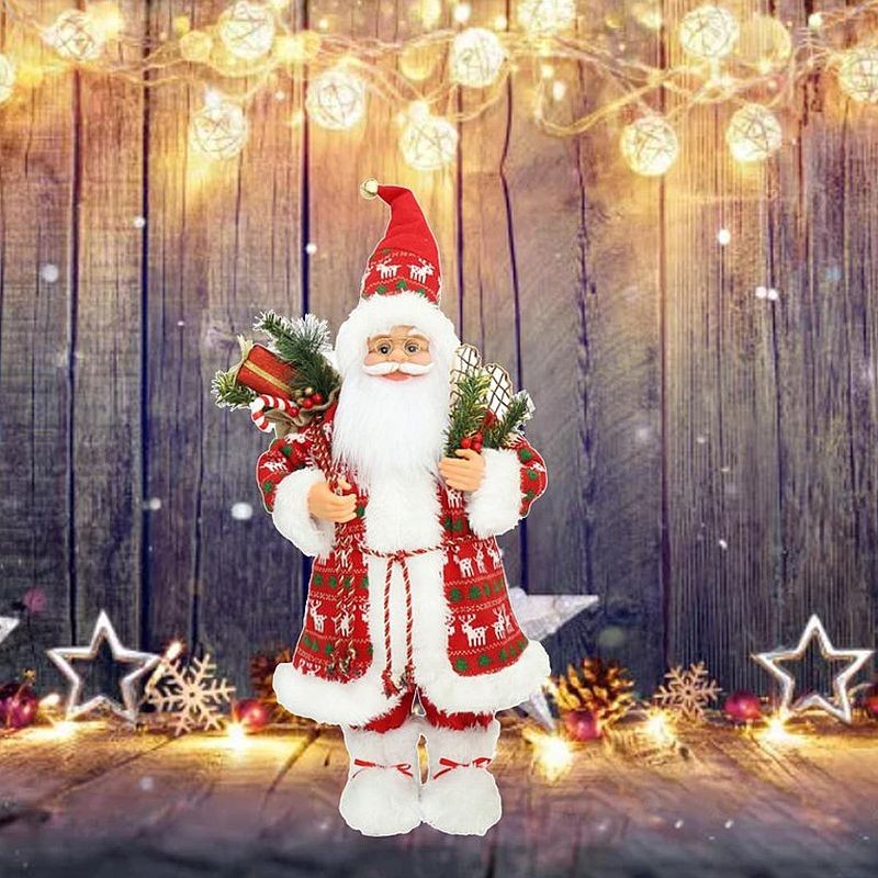 Figurină Moș Crăciun Procart 30cm - Decorațiune Festivă