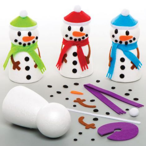 Set DIY Omeni de Zăpadă Baker Ross | Creativitate - imagine 3
