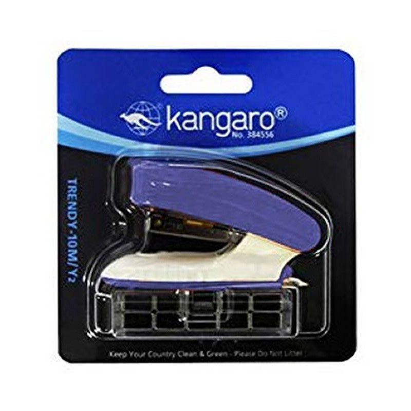 Mini capsator Kangaro TRENDY-10M, albastru, cu 10 coli