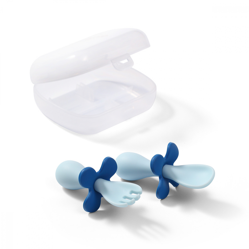 Set Tacamuri Babyono Ergonomice Albastru - imagine 3