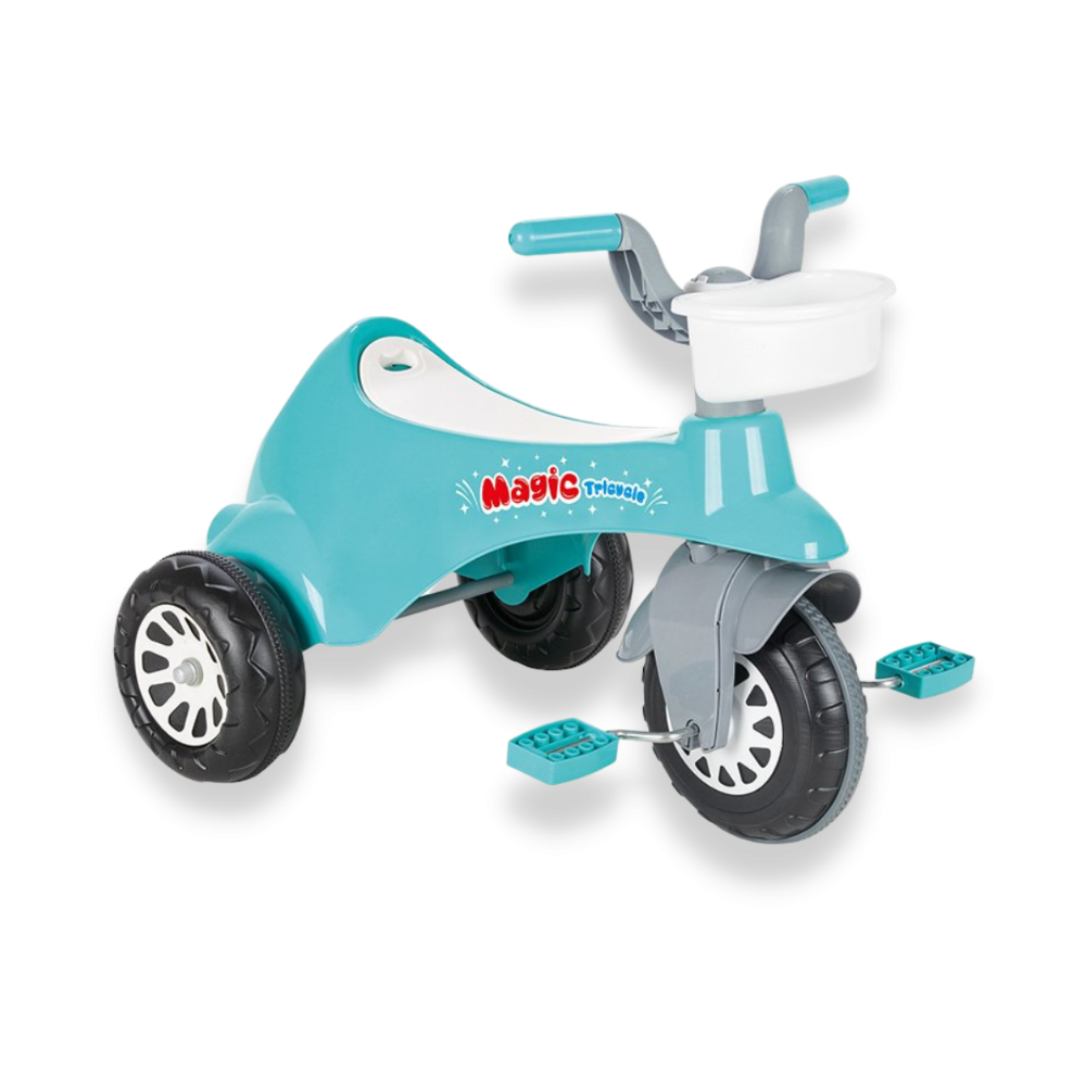 Tricicleta Pilsan Magic Turquoise, 3 Ani+, cu Depozitare