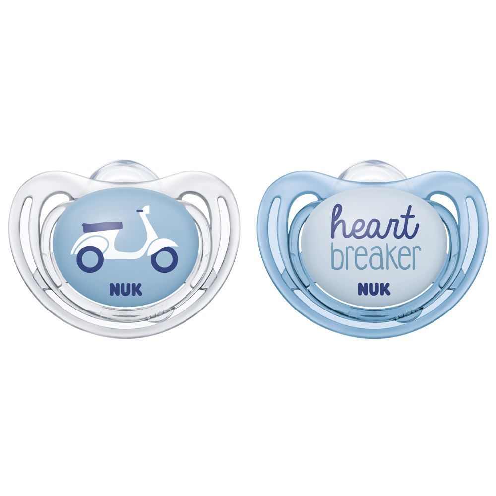 Set 2 Suzete NUK Freestyle Silicon M3 Blue