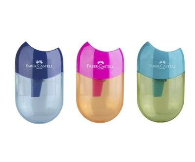 Ascutitoare Faber-Castell cu container Apple Trend