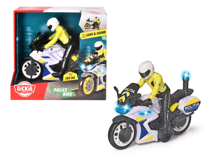 Motocicleta Politie Dickie 17cm cu Figurina