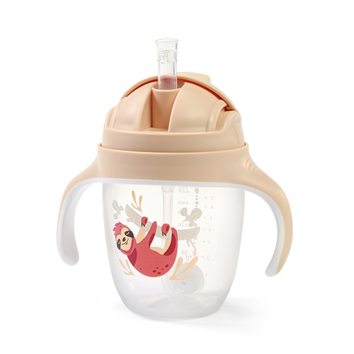 Cana cu pai Babyono 240 ml, Crem - imagine 6