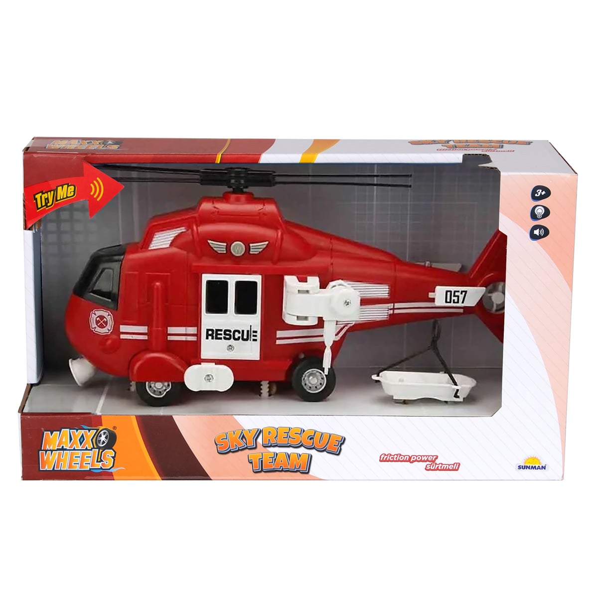 Elicopter Intervenție Maxx Wheels 1:16 Roșu