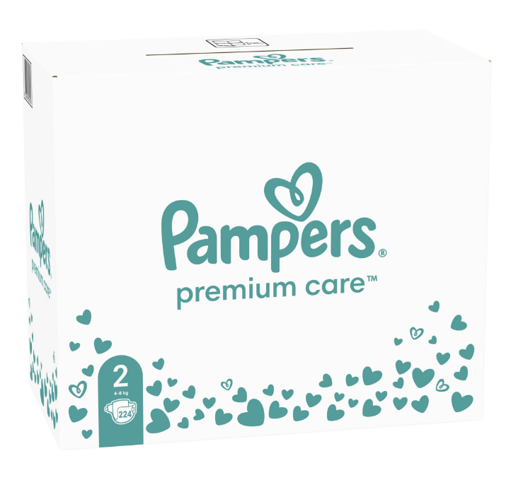 Scutece Pampers Premium Care Marimea 2, 224 buc - imagine 2