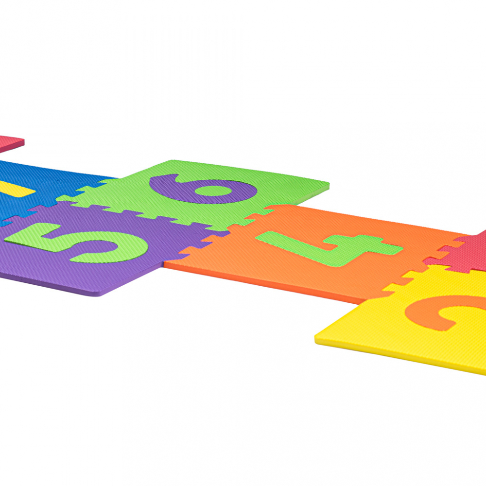 Covoraș Puzzle Spumă Ikonka, Multicolor, 11 Piese - imagine 2