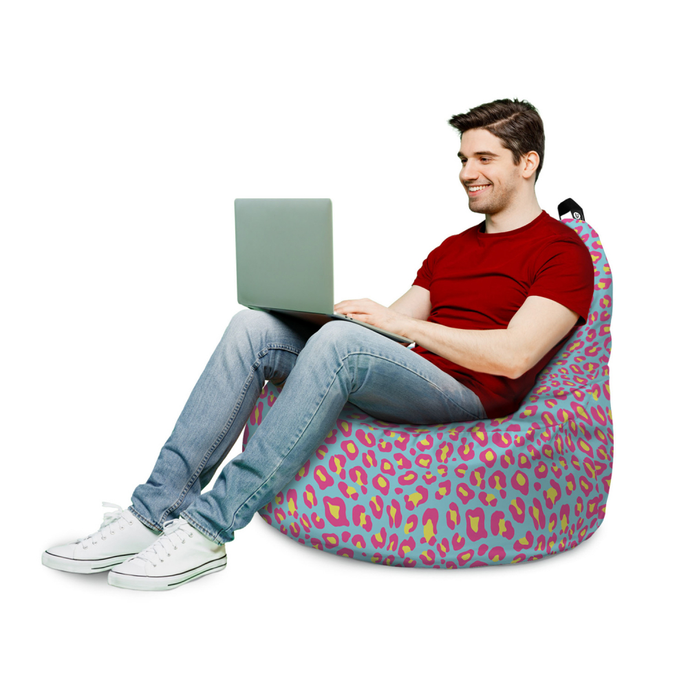 Fotoliu Puf Updeco Big Chill | Relaxare Leopard - imagine 3