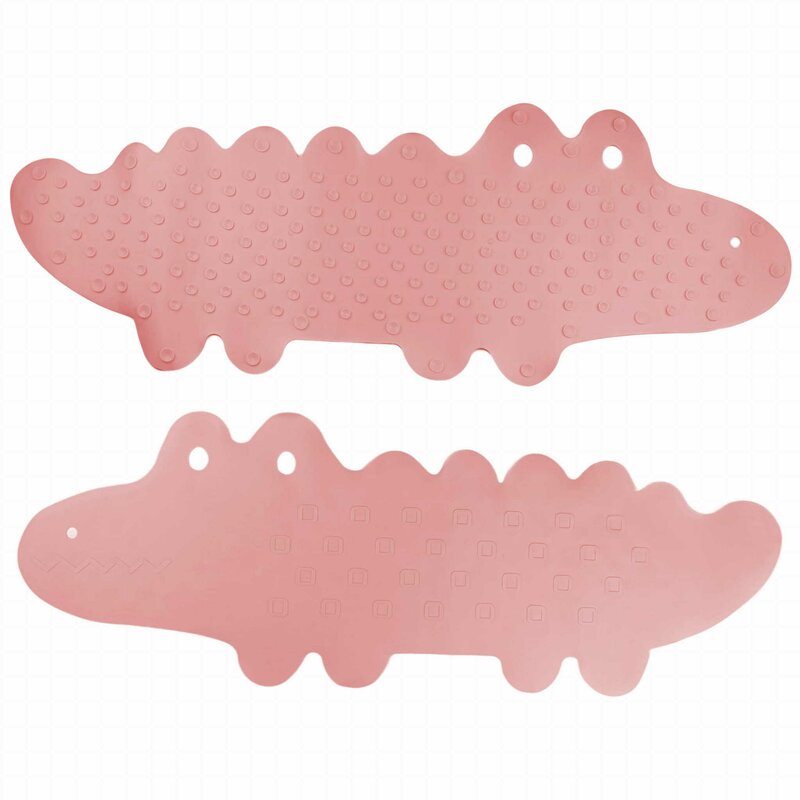 Bocioland Covoras Baie Antiderapant Crocodile Pink - imagine 6