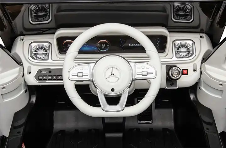 Masina Electrica Mercedes EQG 12V, 2.4G, Roti EVA - imagine 4