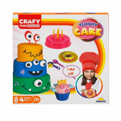 Set Plastilina Prajituri Crafy + 13 Unelte