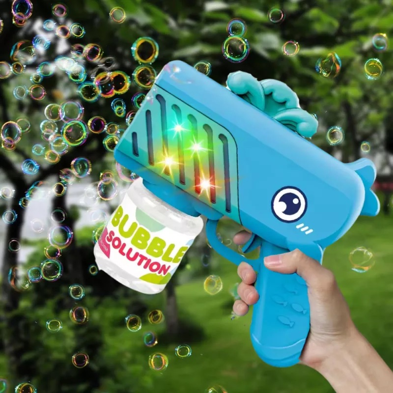 Pistol Baloane Sapun Lumini Blue Whale Nicekids - imagine 3