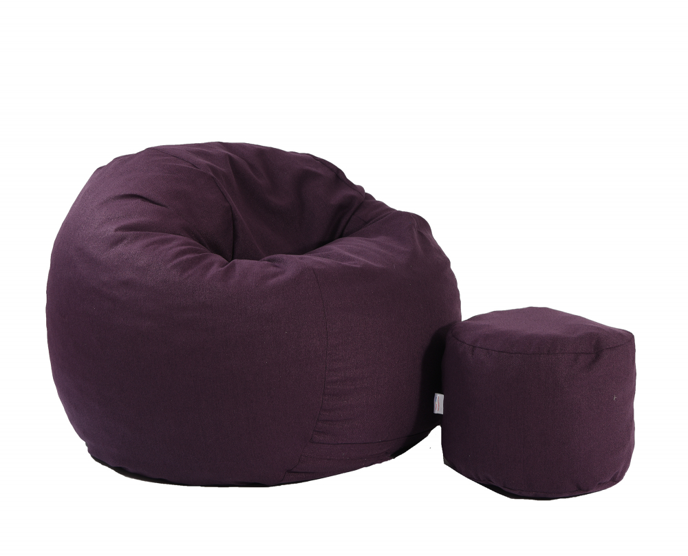 Fotoliu Pufrelax King Size Purple, Memory Mix - imagine 5