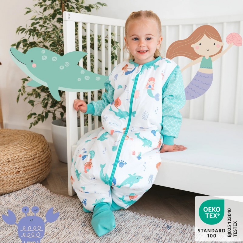 Sac Dormit Copil Slumbersac Mermaid Maneci Detasabile
