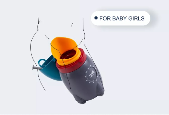 Pisoar Little Mom Portabil Anticurgere Băieți - imagine 5