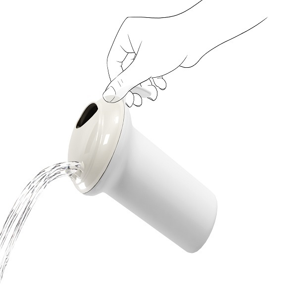 Recipient Clătire Splash OKBaby Alb Închis