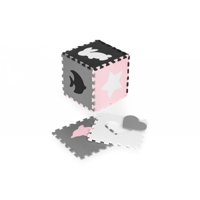 Salteluta puzzle Ecotoys cu pereti, 25 elem - imagine 3