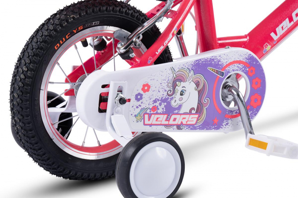 Bicicleta Velors Roz cu Roti Ajutatoare - imagine 6