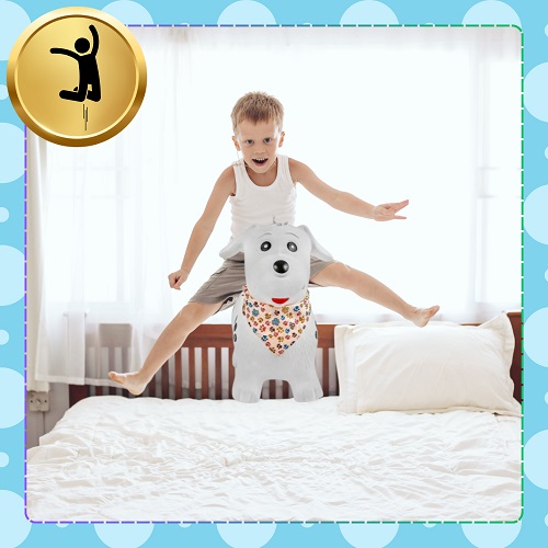 Jumper Gonflabil NiceKids White Dog - Distracție Activă - imagine 5