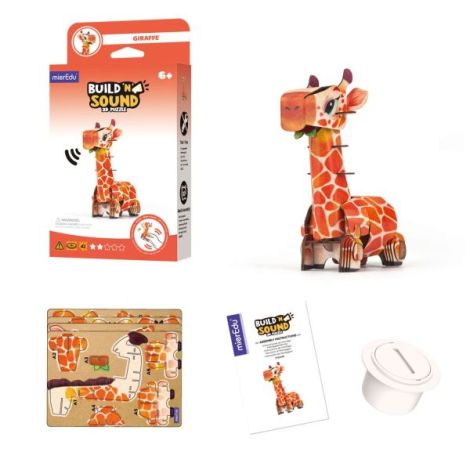 Puzzle 3D Sunete Girafa Mieredu 58 Piese - imagine 4