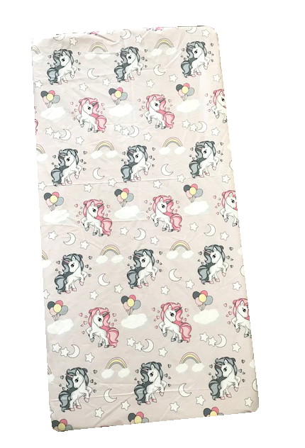 Cearsaf Bumbac 120x60 cm Unicorni Deseda