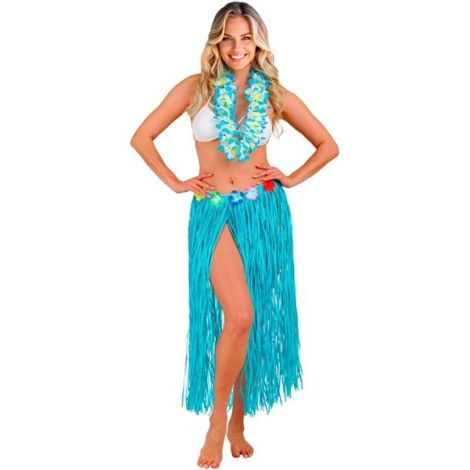 Fusta Carnaval Hawaii Albastra | Brand Widmann - imagine 2