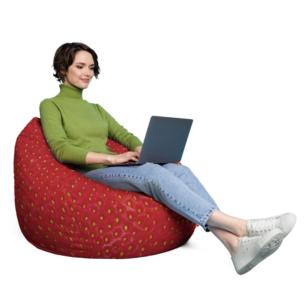 Husa Puf Bean Bag Para XL Capsuna | Updeco - imagine 4