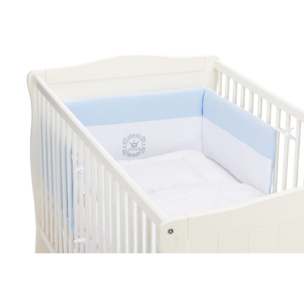 Protectie laterale pat Fillikid Print Blue - imagine 3