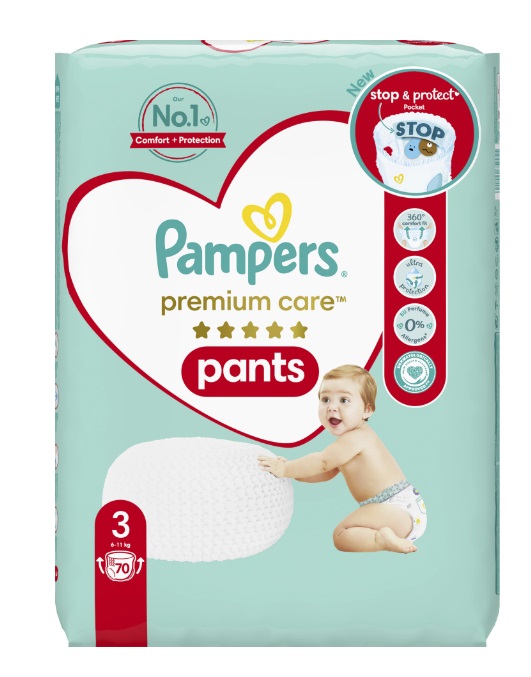 Scutece Pampers Pants Size 3, Mega Box, 70 buc - imagine 9