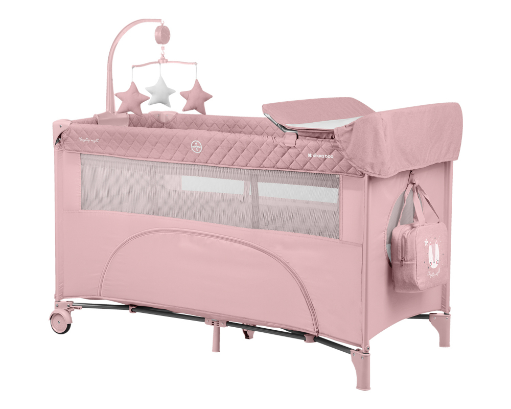 Patut 2 nivele Kikkaboo Nighty Night Pink