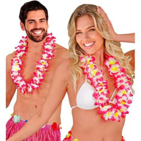 Ghirlanda Hawaii Flori Roz Widmann - Accesoriu Petrecere - imagine 3