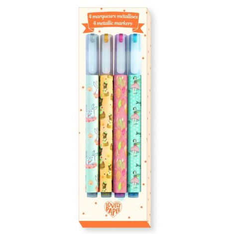 Set 4 markere metalice Djeco