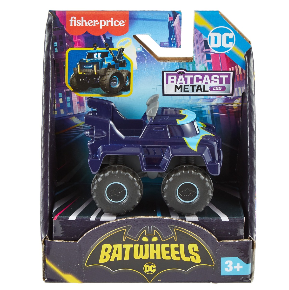 Masina Batwheels Buff 1:55 Fisher-Price Metal