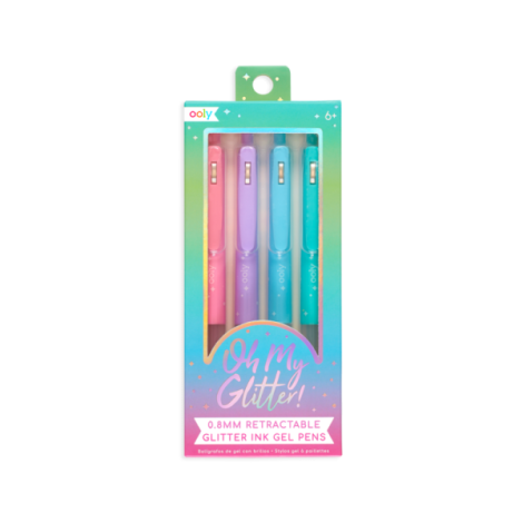 Ooly Oh My Glitter! Pixuri gel cu sclipici 4buc