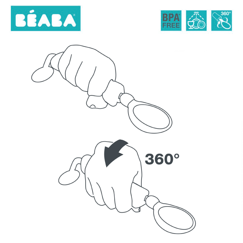 Linguriță rotativă 360° Beaba Light Mist - imagine 3