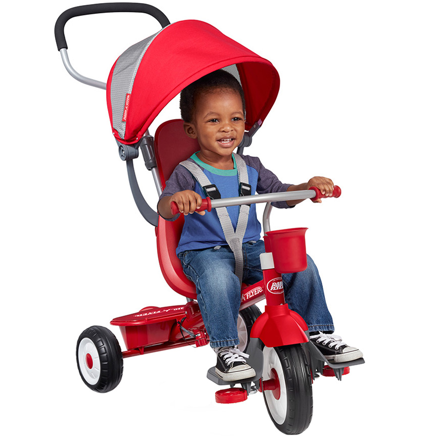 Tricicleta Radio Flyer 4 în 1, Roșu - imagine 2