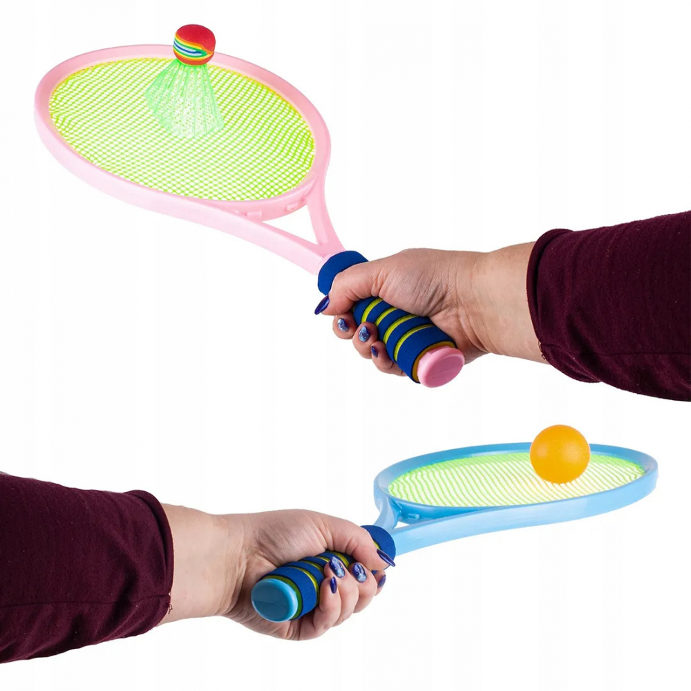 Set Tenis & Badminton Copii MalPlay 2 Palete - imagine 2