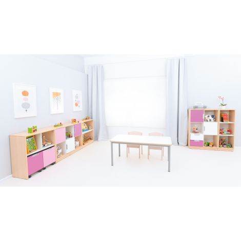 Set Gradiniță Quadro 87 Moje Bambino | Artar-Alb - imagine 3