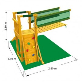 Modul Bridge Jungle Gym | Extensie Turn Joacă - imagine 3