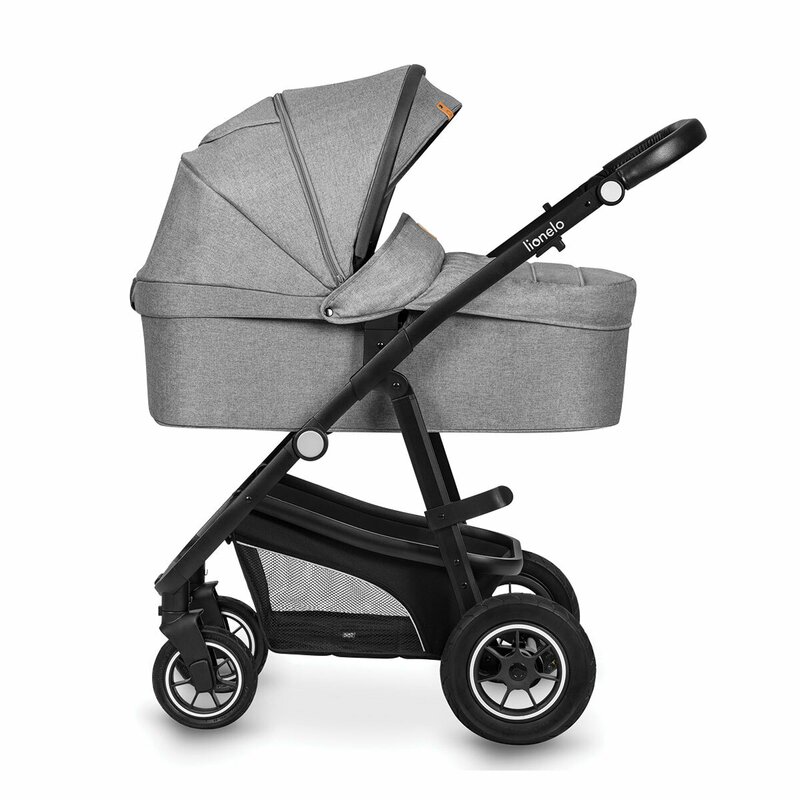 Carucior 3 in 1 Lionelo Bianka Gri, Aluminiu - imagine 9
