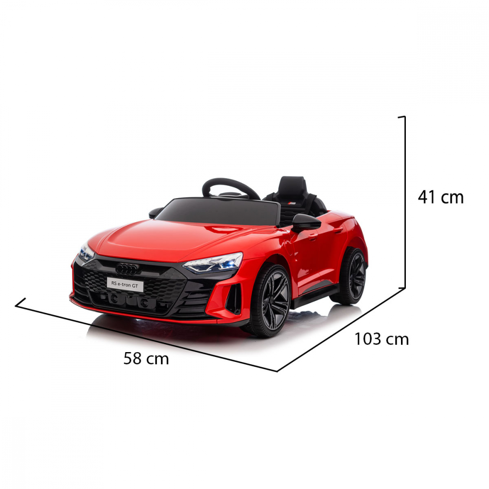 Audi E-Tron Rosu 70W | Masinuta Electrica Copii - imagine 2