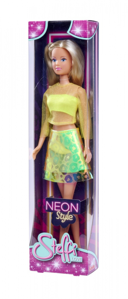 Papusa Steffi Love Neon Style Galben, Simba