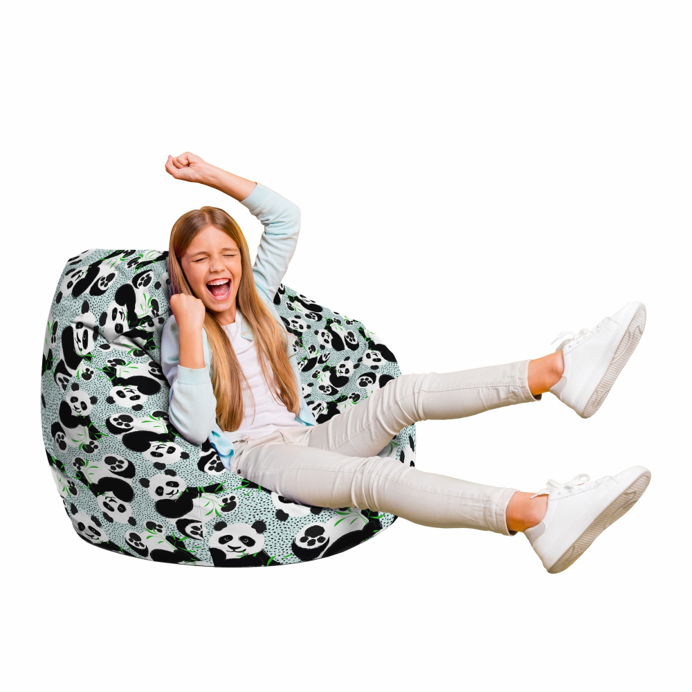 Fotoliu Puf Bean Bag Updeco, Model L, Panda - imagine 5