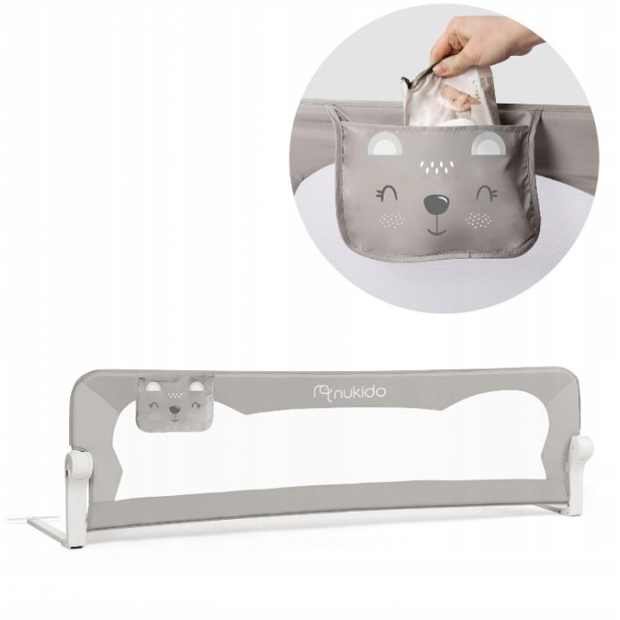 Barieră Protectie Pat Nukido Gri 150 cm - imagine 10