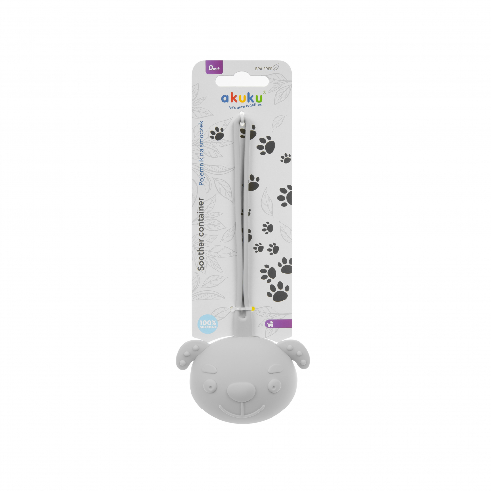 Akuku Cutie Suzetă Catelus cu Agățătoare BPA-Free - imagine 4