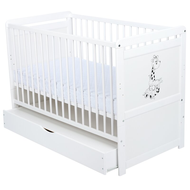 Patut Babyneeds Nadia II Girafa 120x60 cu Sertar - imagine 2