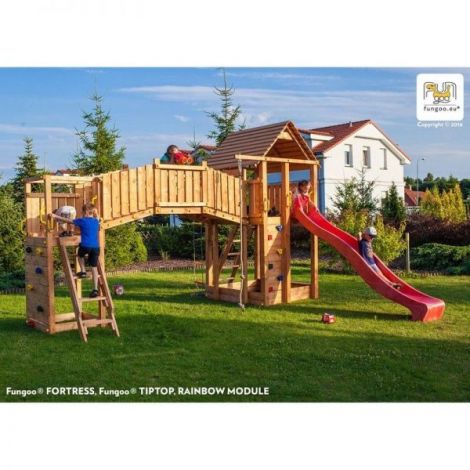 Fungoo Rainbow Fortress, Spatiu de Joaca din Lemn - imagine 2