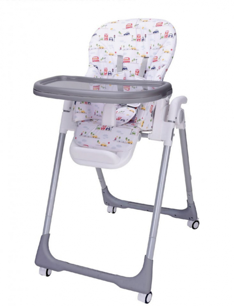 Scaun masă Novokids Go Baby Gri 6 niveluri