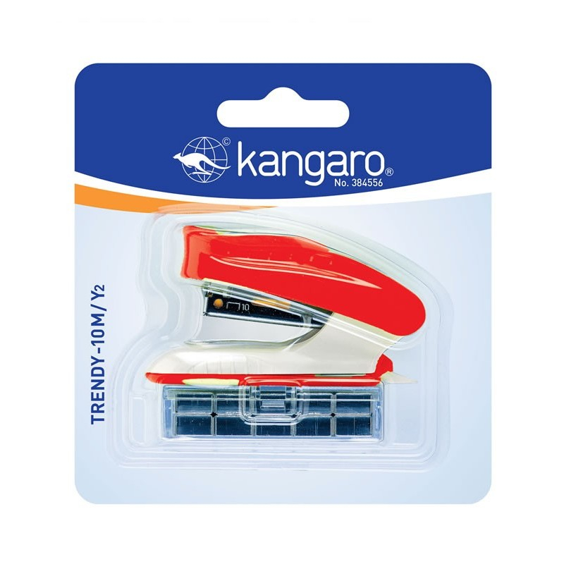 Mini Capsator Kangaro Trendy-10M, 10 Coli, Rosu